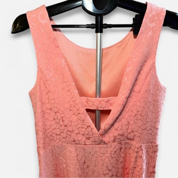 Betsey Johnson Fit and Flare Pink Flower Dress size 14 - Picture 5 of 9